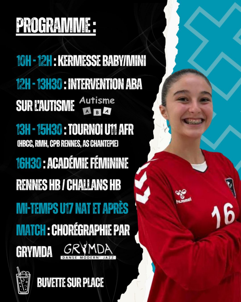 Conférence de sensibilisation, “Tous en Bleu pour l’Autisme”, le Hand-Ball Club Châteaubourg et Grymda se mobilisent @ Salle Fayelle, Complexe Sportif du Prieuré